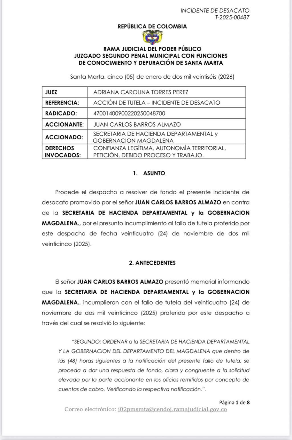 ¡Vuelve y juega! Gobernadora Margarita Guerra deberá pagar multa y arresto por incumplimiento a la justicia