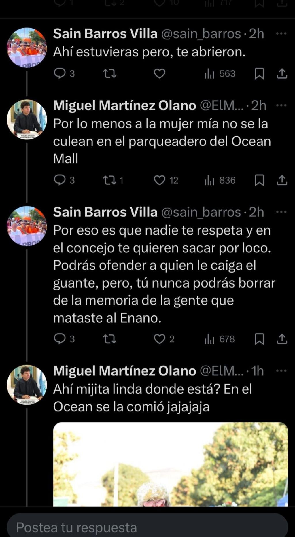 Concejal Miguel 'Mono' Martínez tildó de 'cachón' a líder de Movimiento de Fuerza Ciudadana en medio de una discusión en redes sociales
