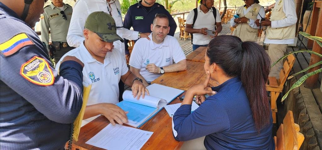 Autoridades realizaron operativo de control y vigilancia en las playas de Santa Marta