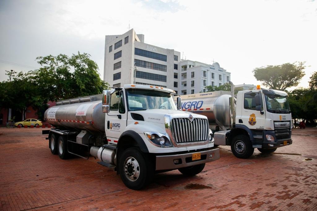 Distrito gestionó dos carrotanques para distribuir agua ante la escasez del preciado líquido en Santa Marta