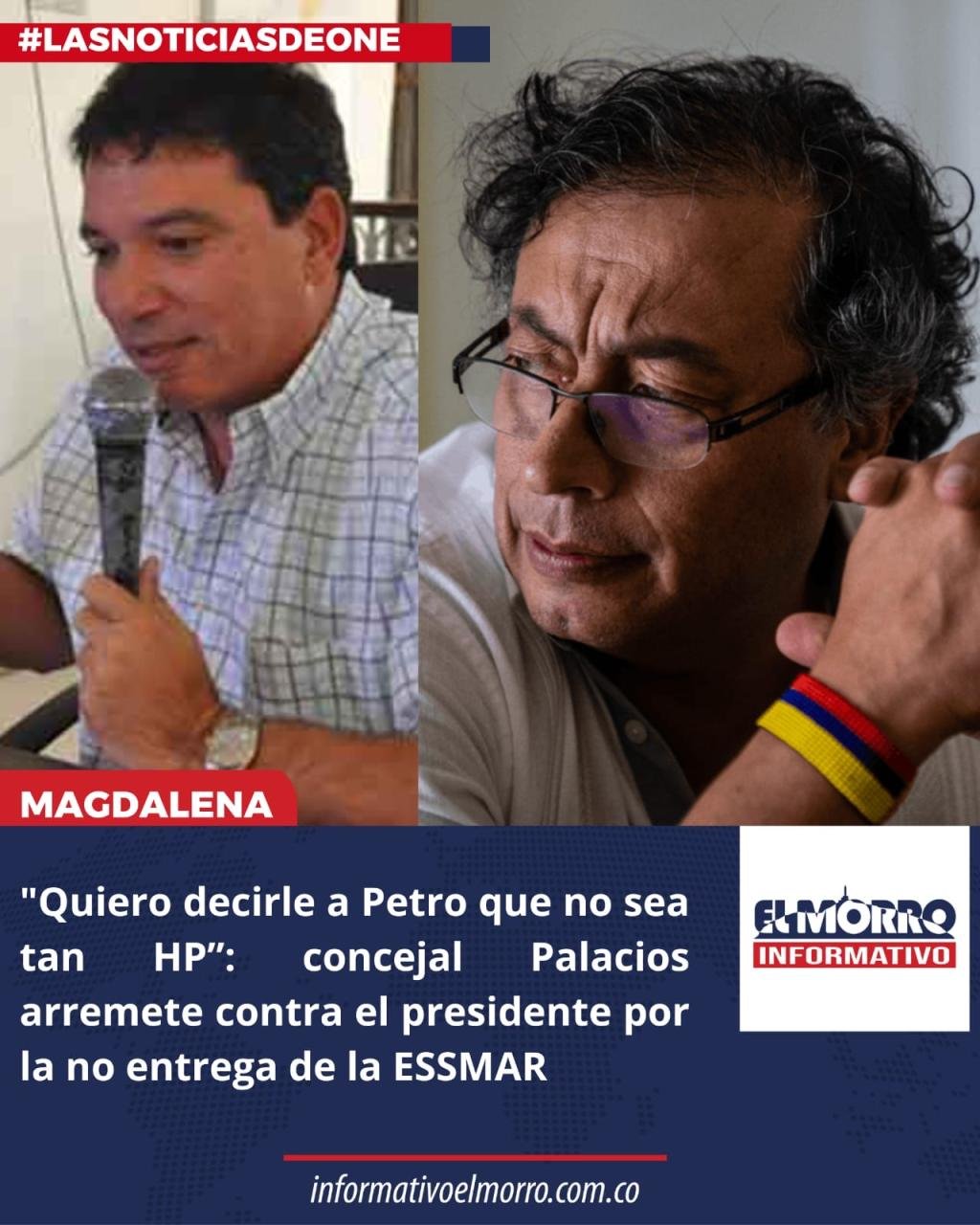 “Quiero decirle a Petro que no sea tan HP”: concejal Palacios arremete contra el presidente por la no entrega de la ESSMAR