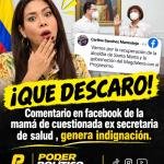 ¡Que descaro!Comentario en Facebook de la mama de la cuestionada ex secretaria de salud del Magdalena, despierta indignación