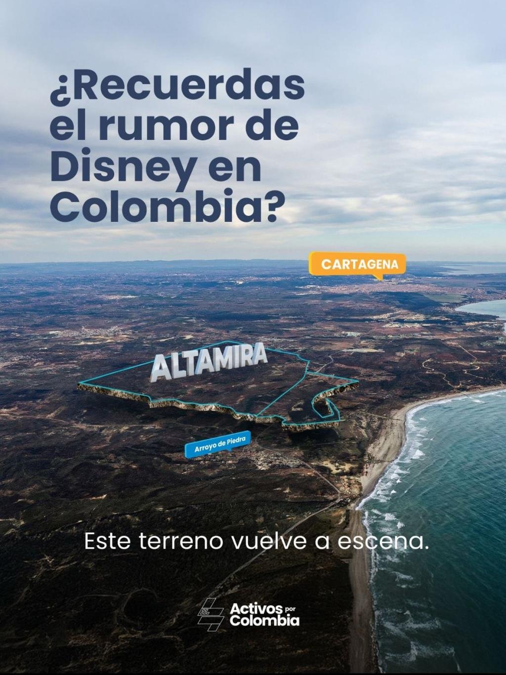 Entra nuevamente en oferta el lote que fue evaluado para un parque Disney en el Caribe colombiano