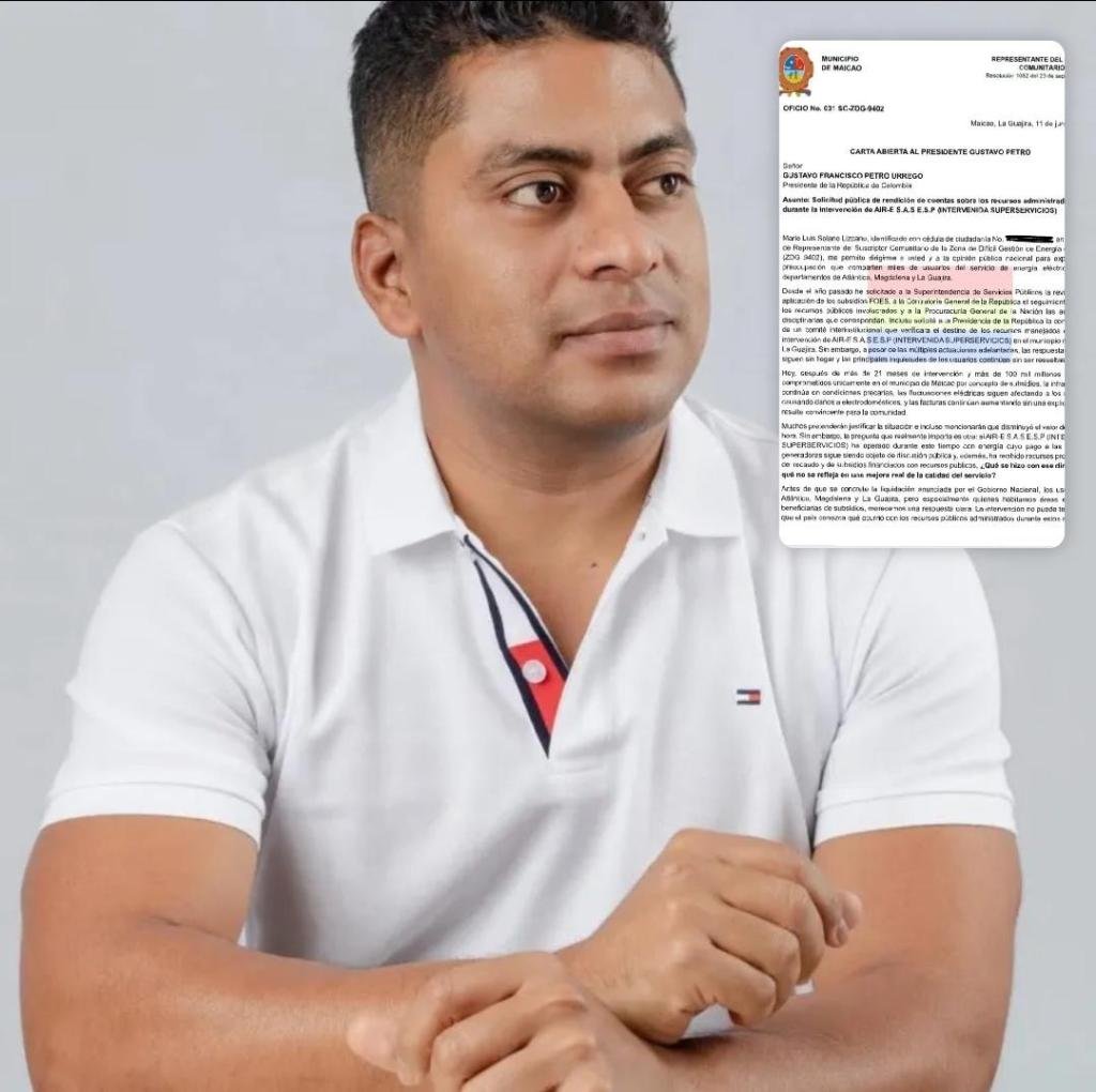 Piden claridad sobre recursos invertidos durante intervención de Air-e en La Guajira