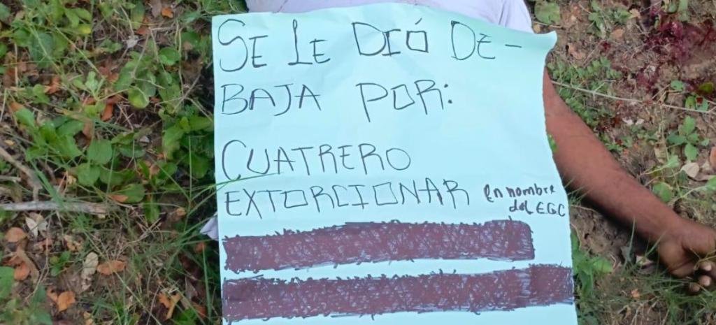 “Le dimos de baja por cuatrero y extorsionista”: el mensaje escabroso que le dejaron a hombre asesinado en Concordia, Magdalena