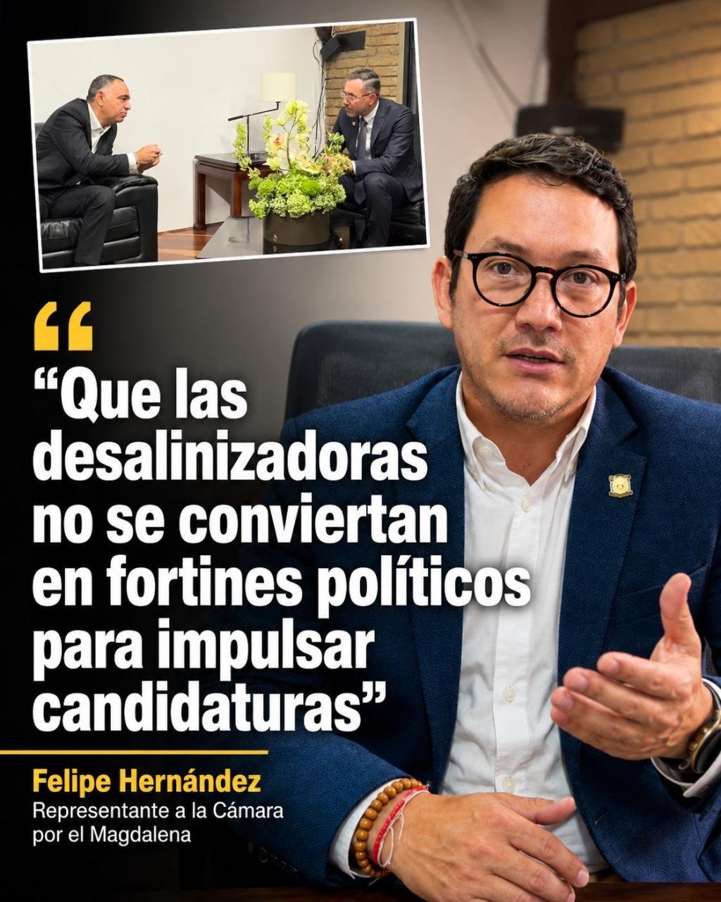 ”Que las desalinizadoras no se conviertan en fortines políticos para impulsar candidaturas”: Felipe Hernández