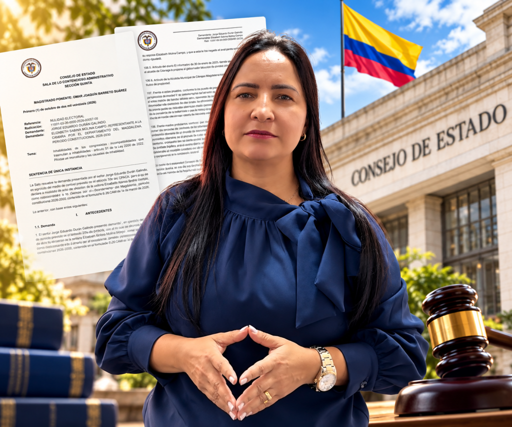 Consejo de Estado ratifica elección de Elizabeth Molina Campo como representante a la Cámara por el Magdalena
