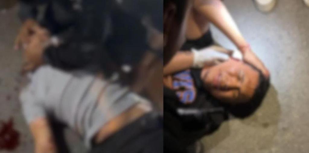 Fuerte choque entre dos motocicletas deja a dos hombres gravemente heridos frente a la Terminal de Santa Marta