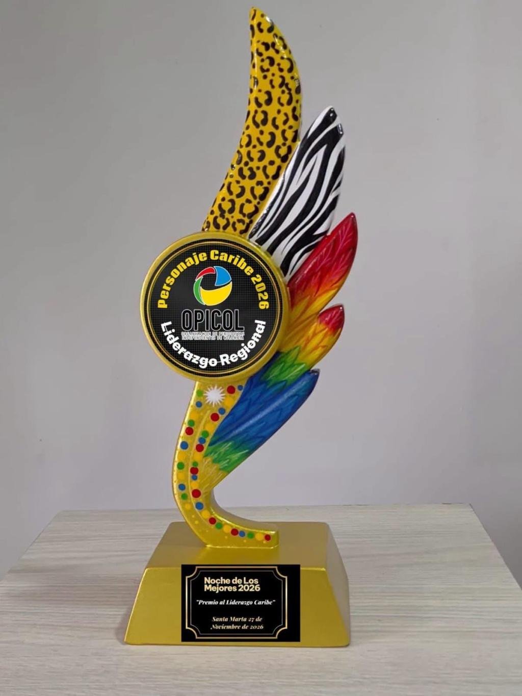 OPICOL presenta la “Estatuilla Caribe”, un homenaje al talento artesanal de Galapa y al liderazgo de la región