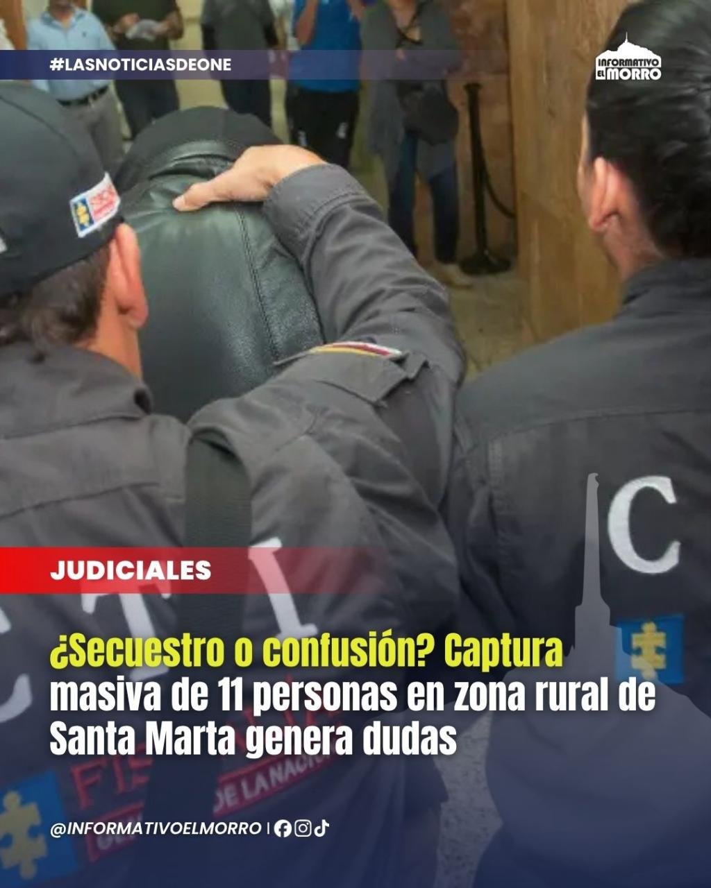 ¿Secuestro o confusión? Captura masiva de 11 personas en zona rural de Santa Marta genera dudas