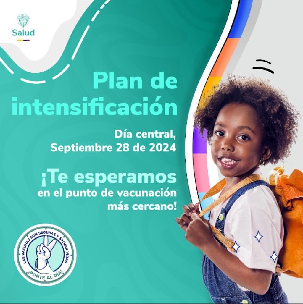 Jornada nacional de vacunación el próximo 28 de septiembre en toda Colombia: 3.000 puntos habilitados por el Ministerio de Salud y Protección Social